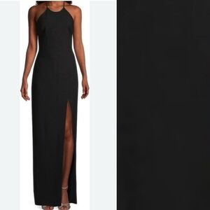 Likely Black High Neck Maxi Dress Size 2